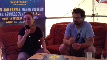 ZAZ et Olivier Malinaud Directeur du Festival de crussol 2019 26