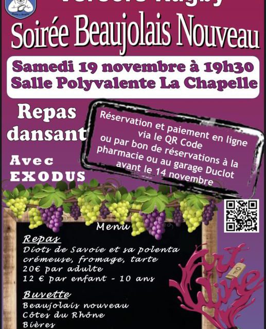 Soirée beaujolais avec Vercors Rugby