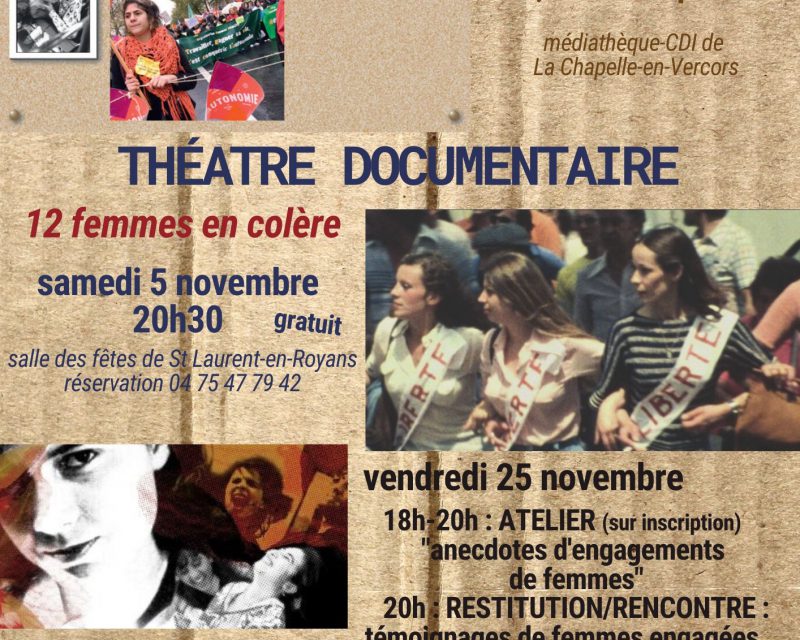 Femmes engagées – atelier-rencontre le 25-11