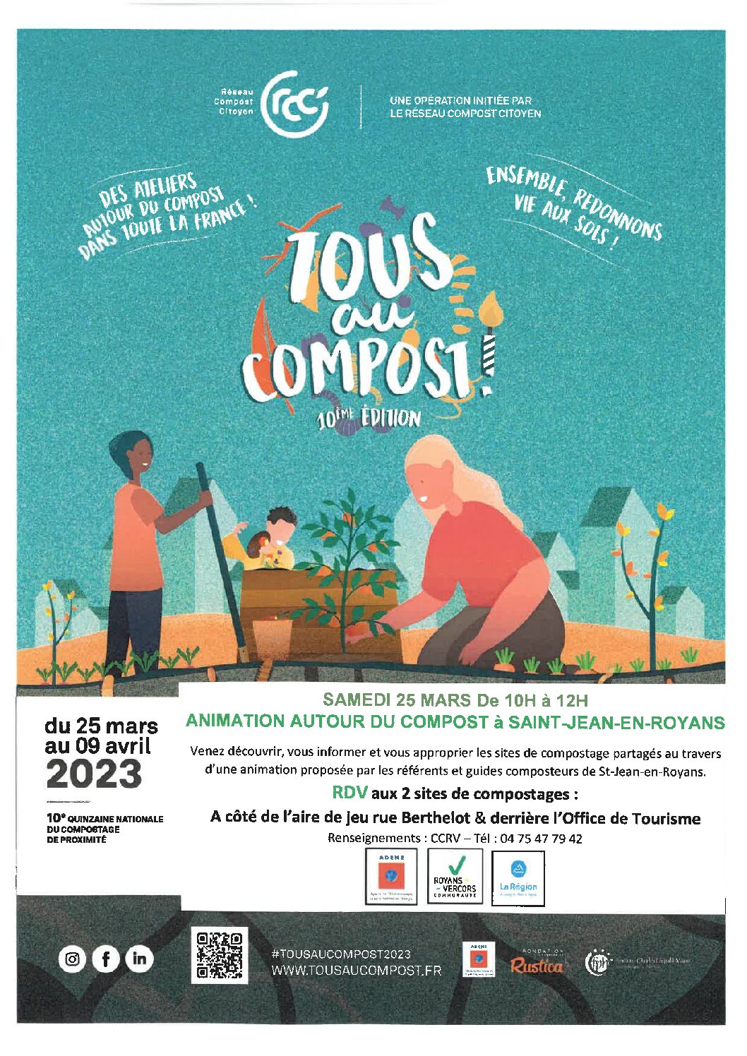 Coup d’envoi de la Quinzaine du compost à Saint Jean en Royans
