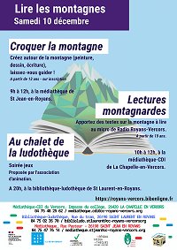 Lectures montagnardes à la Chapelle en Vercors