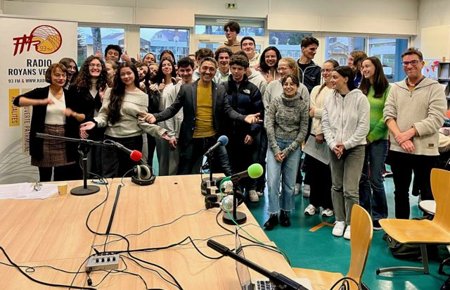 Le lycée La Saulaie en direct avec Fred Moulin !