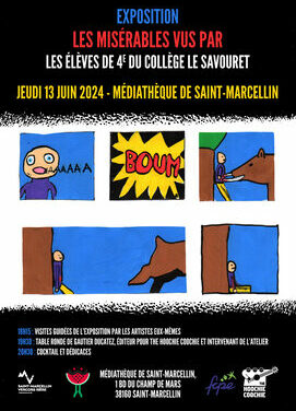 Vernissage de l’exposition des travaux des 4ème du collège Le Savouret avec The Hoochie Coochie