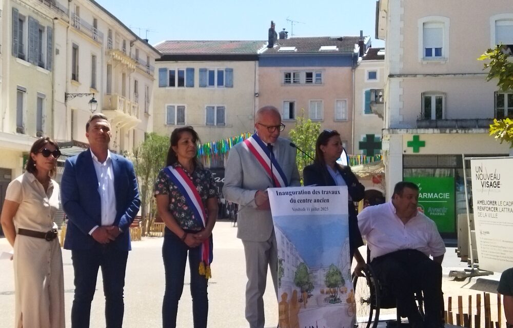 Inauguration des travaux de requalification du centre-ville de Saint Marcellin