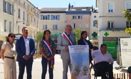 Inauguration des travaux de requalification du centre-ville de Saint Marcellin