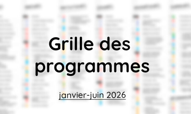 Grille des programmes 2026