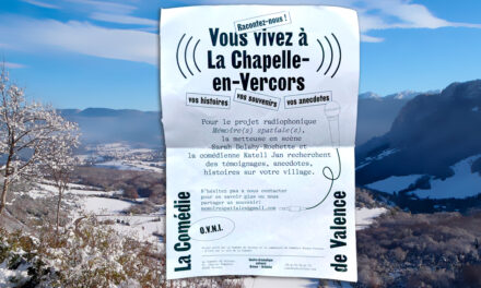 Mémoire(s) spatiale(s) : une pièce de théâtre radiophonique à La Chapelle en Vercors