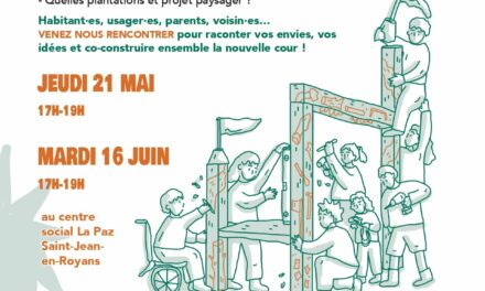 Réaménagement de la cours du centre social La Paz à St Jean: étape de concertation