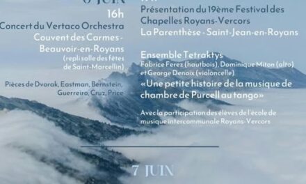 Présentation de la 19ème édition du festival des chapelles en Royans-Vercors